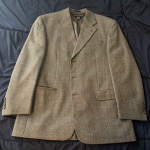 Tommy Hilfiger 44R Virgin Wool Plaid Blazer